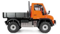 22682 Mercedes-Benz Unimog met mogelijkheid voor extra uitrusting 4WD 1op10 ARTR oranje 4